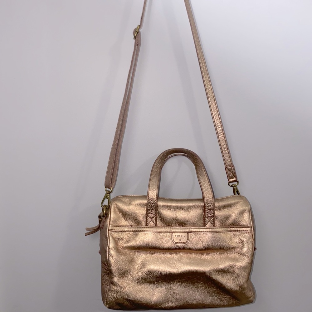 Fossil Gold Crossbody Purse
